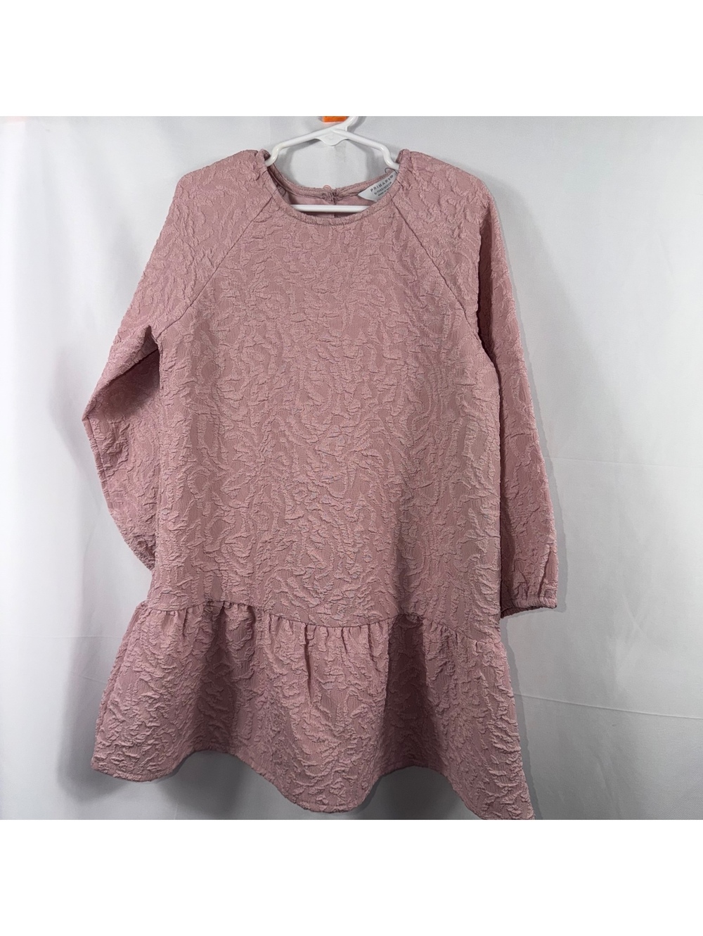 Primark Girls 6-7 Pink Textured Drop Waist Dress